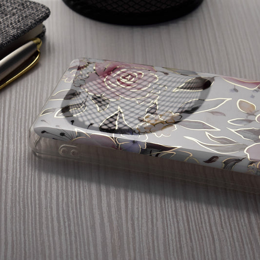 Coque pour Apple iPhone 15 Plus, Techsuit, Marble, Blanche