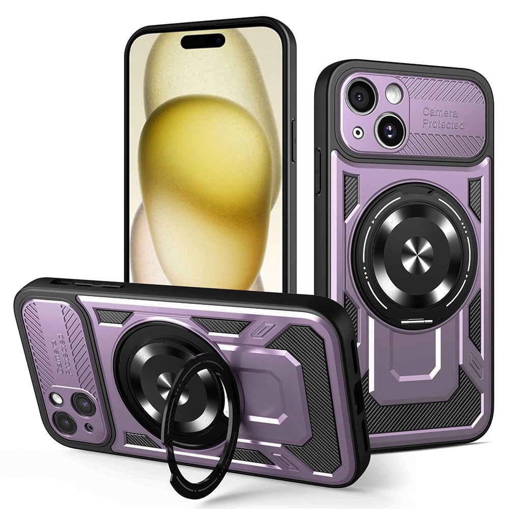 Coque pour Apple iPhone 15 Plus, Techsuit, RuggedCam, Violet