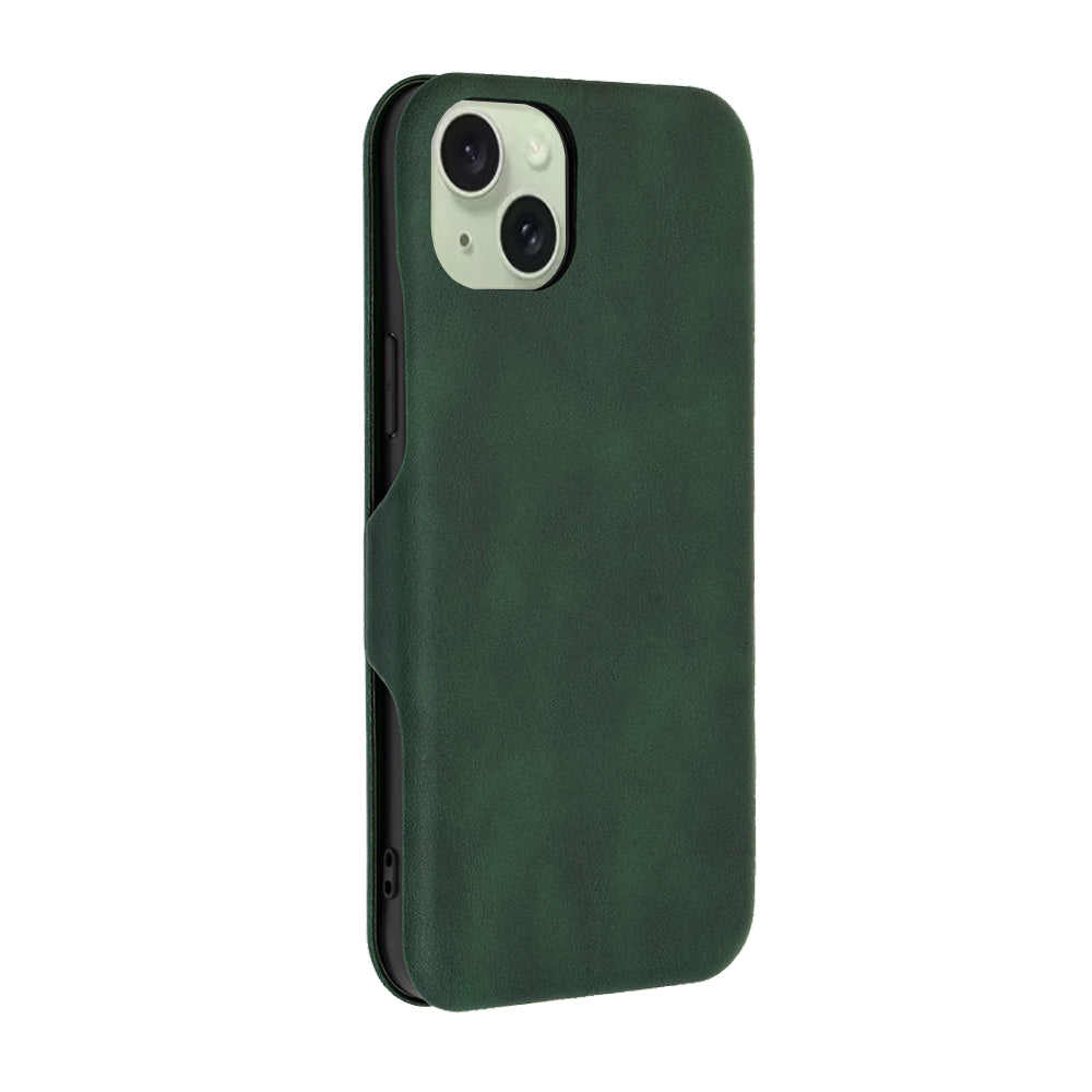 Coque pour Apple iPhone 15 Plus, Techsuit, Safe Wallet Plus, Vert
