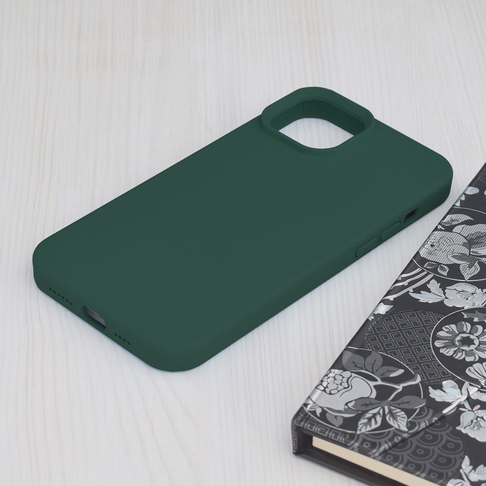 Étui pour Apple iPhone 15 Plus, Techsuit, Soft Edge, Vert Foncé