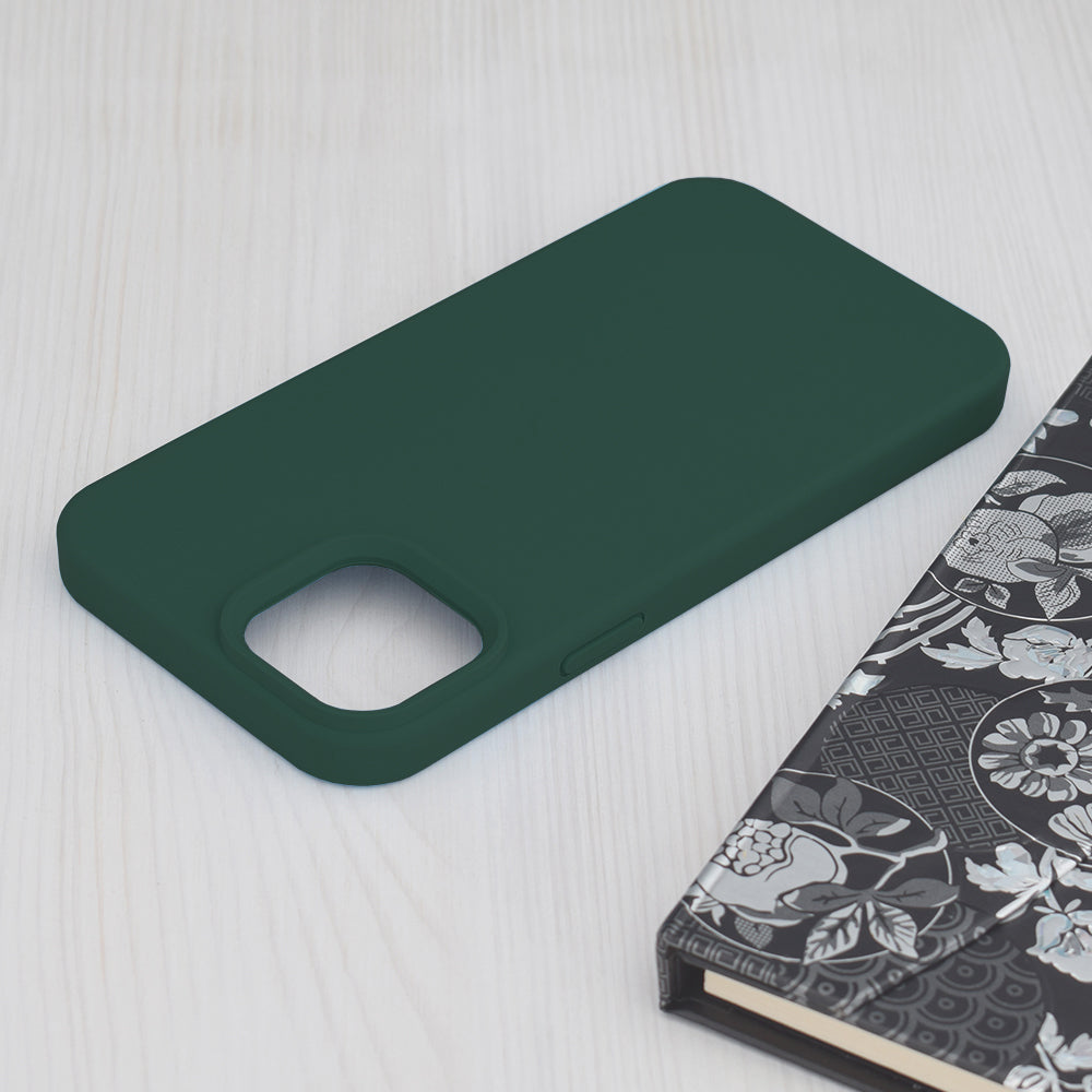 Étui pour Apple iPhone 15 Plus, Techsuit, Soft Edge, Vert Foncé