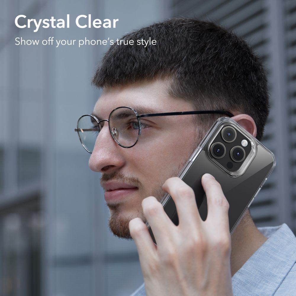 Étui pour Apple iPhone 15 Pro, ESR, Ice Shield, Transparent