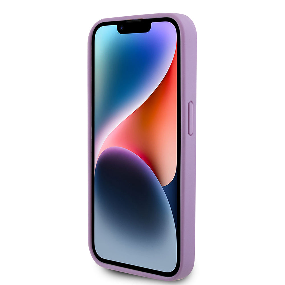 Case for Apple iPhone 15 Pro, Guess, 4G Stamped, Light Purple