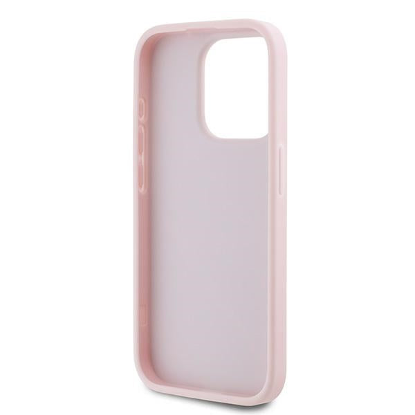 Étui pour Apple iPhone 15 Pro, Karl Lagerfeld, Diagonal Quilted Script, Rose