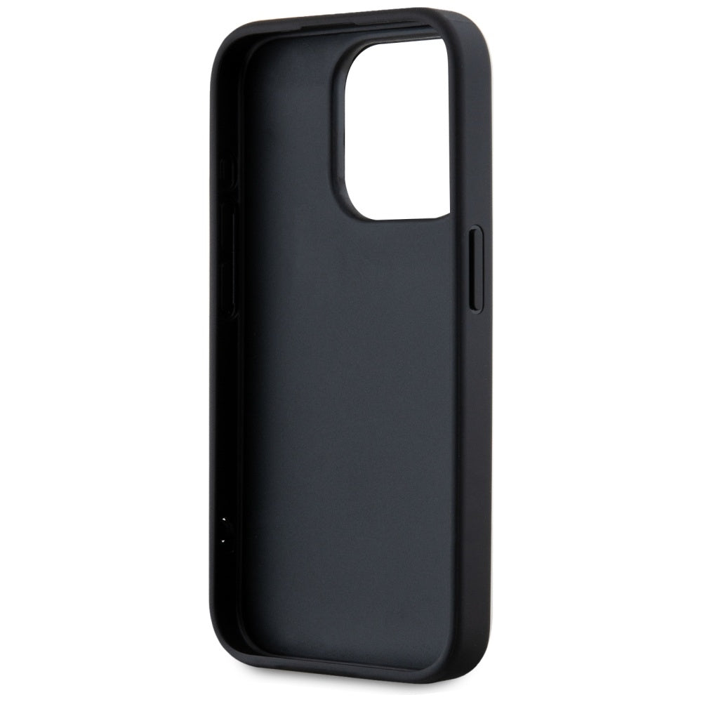 Étui pour Apple iPhone 15 Pro Max, Karl Lagerfeld, Saffiano Athleisure Stripes with Strap, Rosie