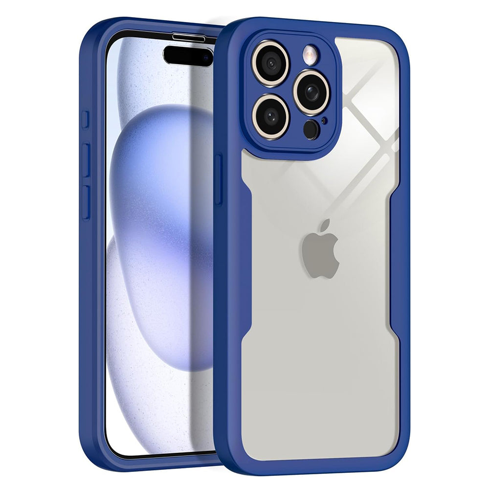 Coque pour Apple iPhone 15 Pro Max, Techsuit, ColorVerse 360, Bleue