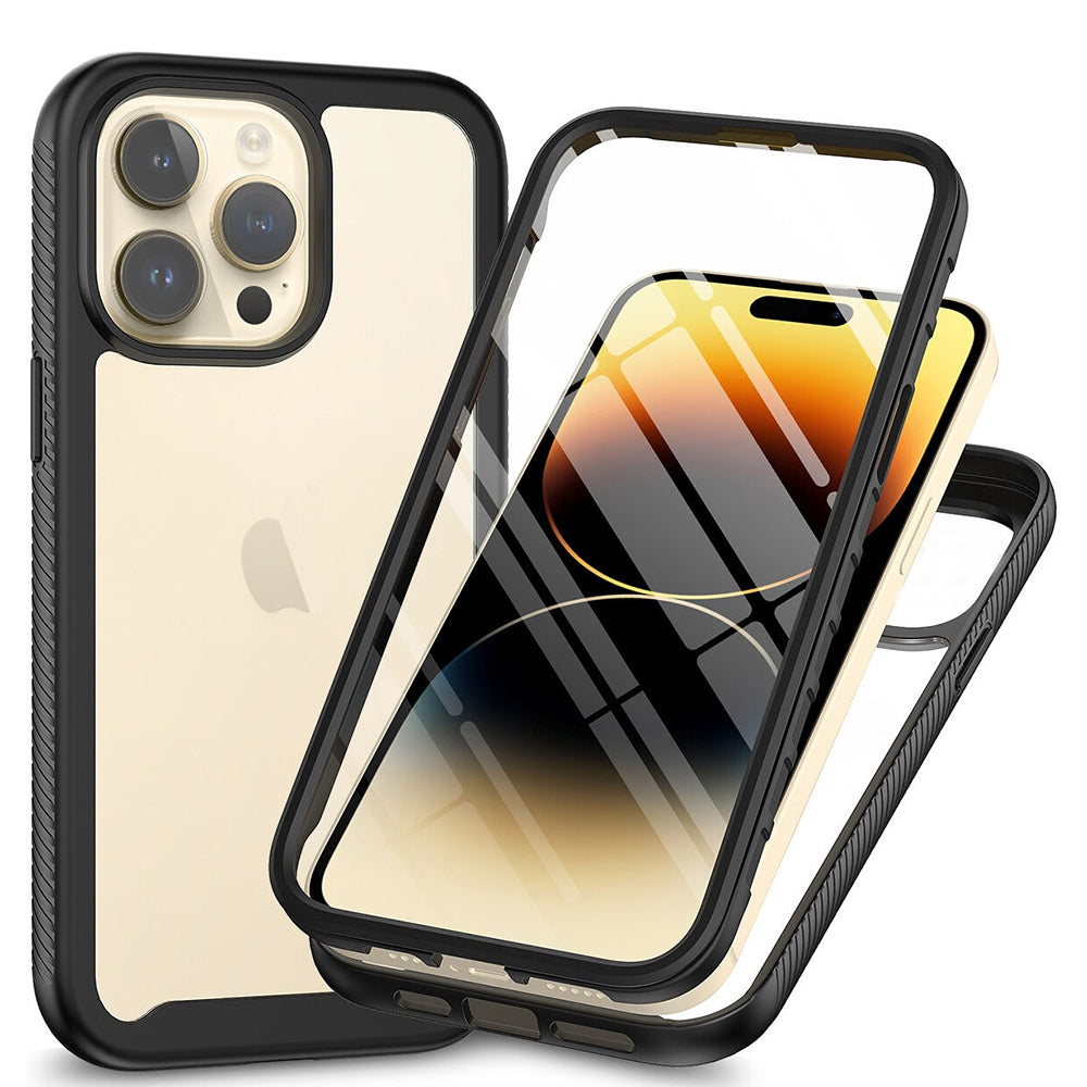 Coque pour Apple iPhone 15 Pro, Techsuit, Defense360 Pro, Noire