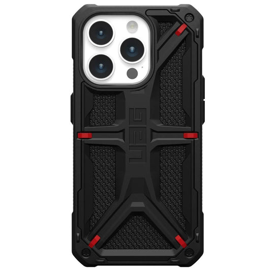 Coque pour Apple iPhone 15 Pro, Urban Armor Gear, Monarch Kevlar, Noire