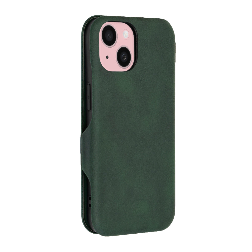 Coque pour Apple iPhone 15, Techsuit, Safe Wallet Plus, Vert