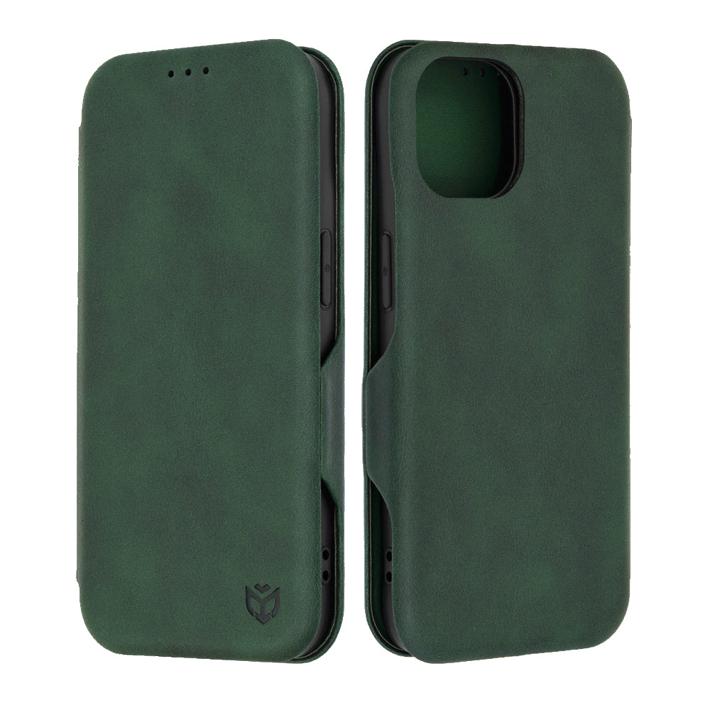 Coque pour Apple iPhone 15, Techsuit, Safe Wallet Plus, Vert