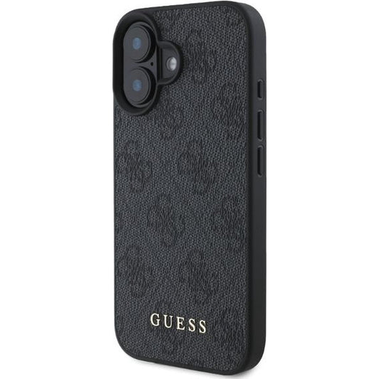 Étui pour Apple iPhone 16, Guess, 4G Classic, Noir
