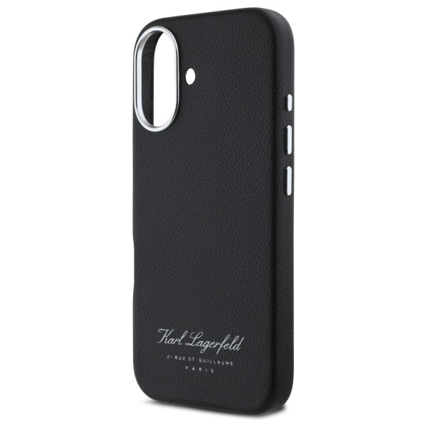 Étui pour Apple iPhone 16, Karl Lagerfeld, RSG, Noir
