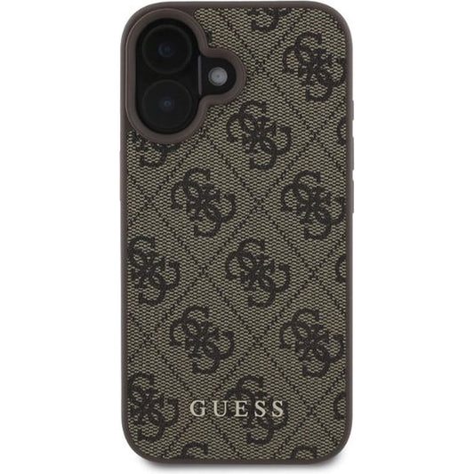 Étui pour Apple iPhone 16 Plus, Guess, 4G Classic, Marron