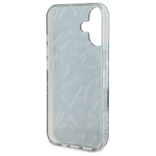 Étui pour Apple iPhone 16 Plus, Karl Lagerfeld, Zebra with Cord Strap, Violet