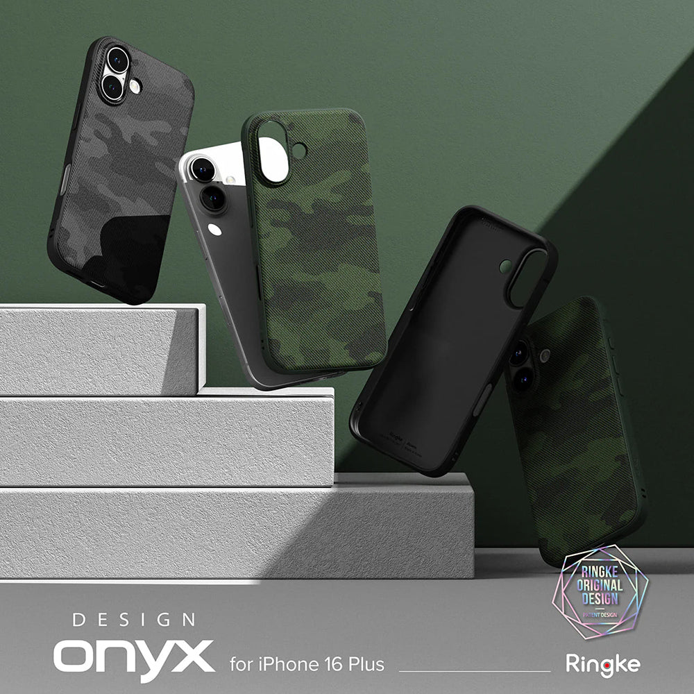 Coque pour Apple iPhone 16 Plus, Ringke, Design Onyx, Vert