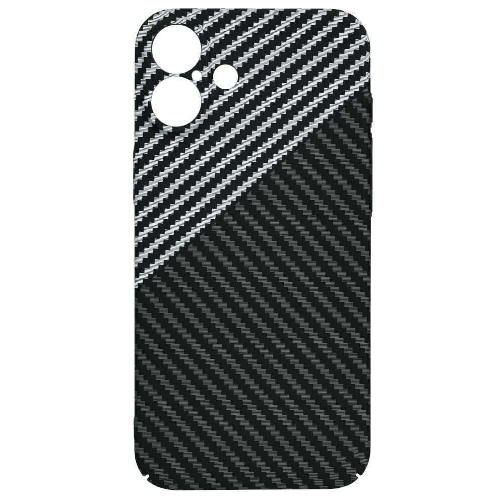 Coque pour Apple iPhone 16 Plus, Techsuit, Carbonite FiberShell, Noir Gris