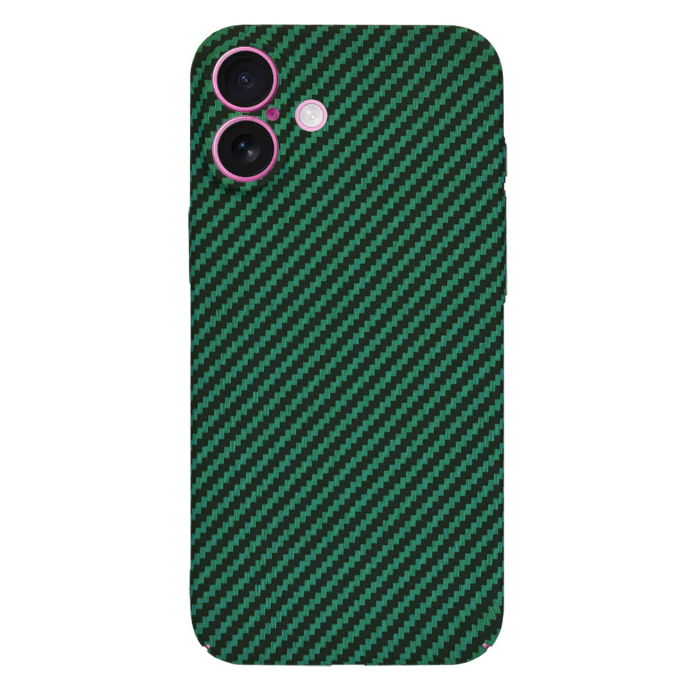 Coque pour Apple iPhone 16 Plus, Techsuit, Carbonite FiberShell, Vert