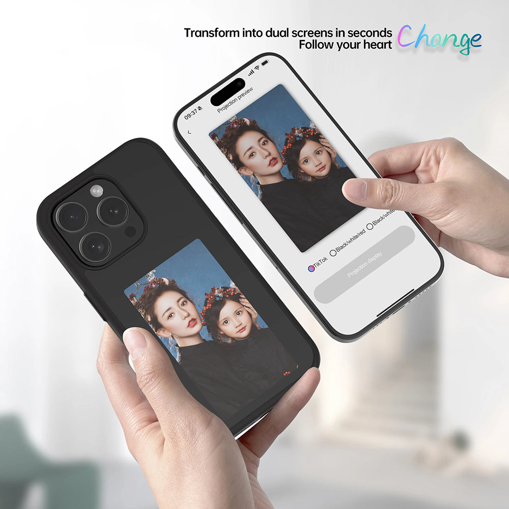Coque pour Apple iPhone 16 Plus, Techsuit, SmartScreen NFC, Noire