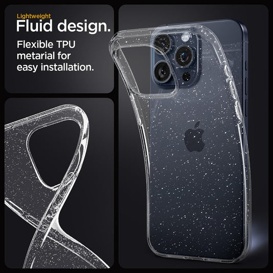 Coque pour Apple iPhone 16 Plus, Techsuit, SparkleSkin, Transparente