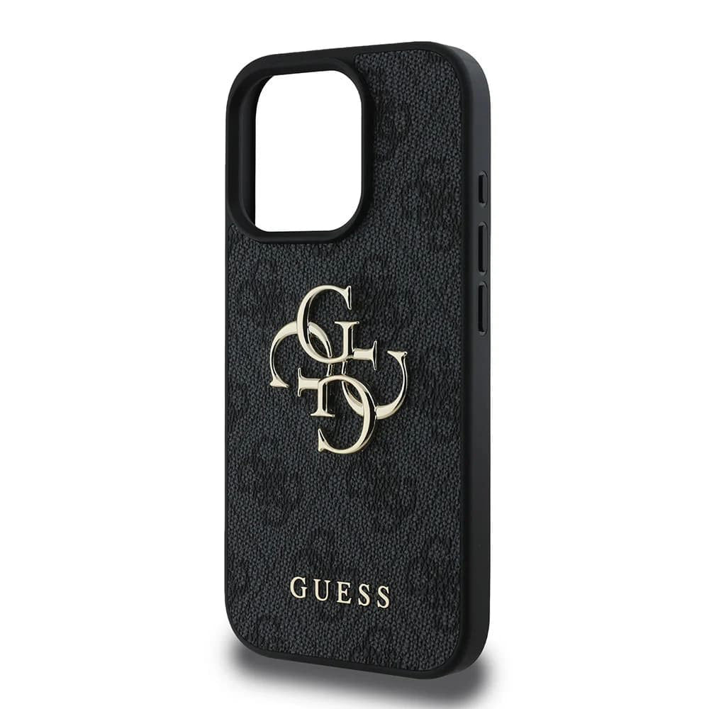 Étui pour Apple iPhone 16 Pro, Guess, 4G Big Logo, Noir