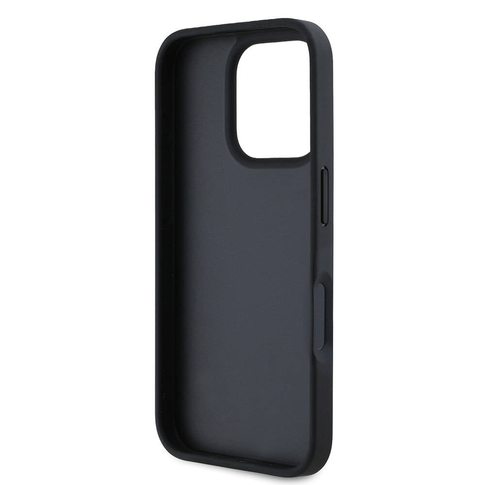 Case for Apple iPhone 16 Pro, Guess, 4G Triangle Logo, White