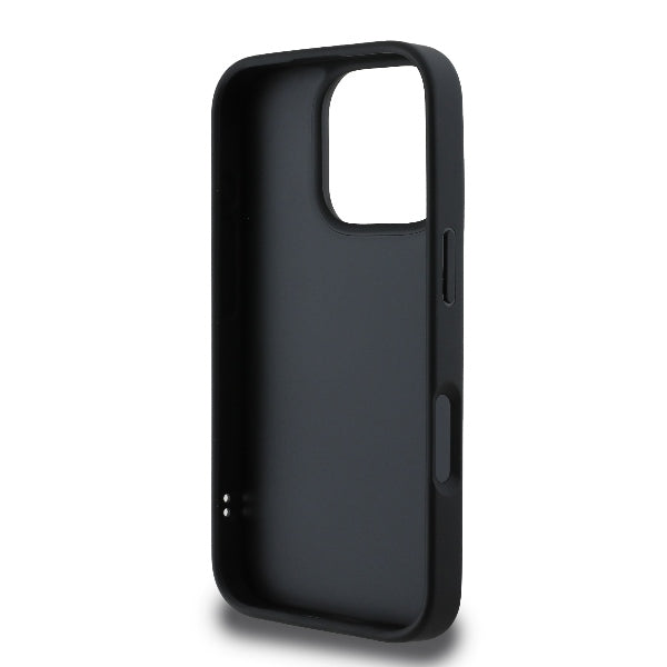 Case for Apple iPhone 16 Pro Max, Karl Lagerfeld, Diagonal Quilted Script, Black