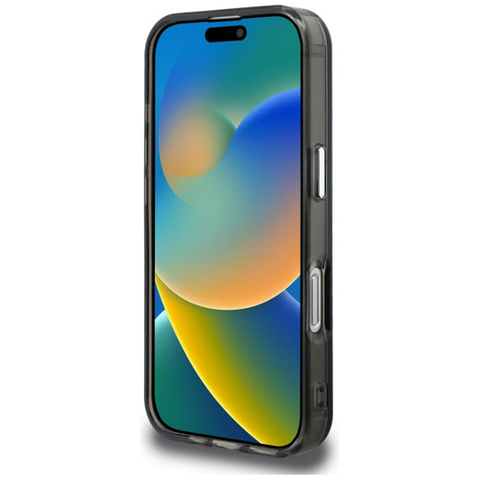 Étui pour Apple iPhone 16 Pro Max, Karl Lagerfeld, IML Aquarelle Logo Karl & Choupette, Noir