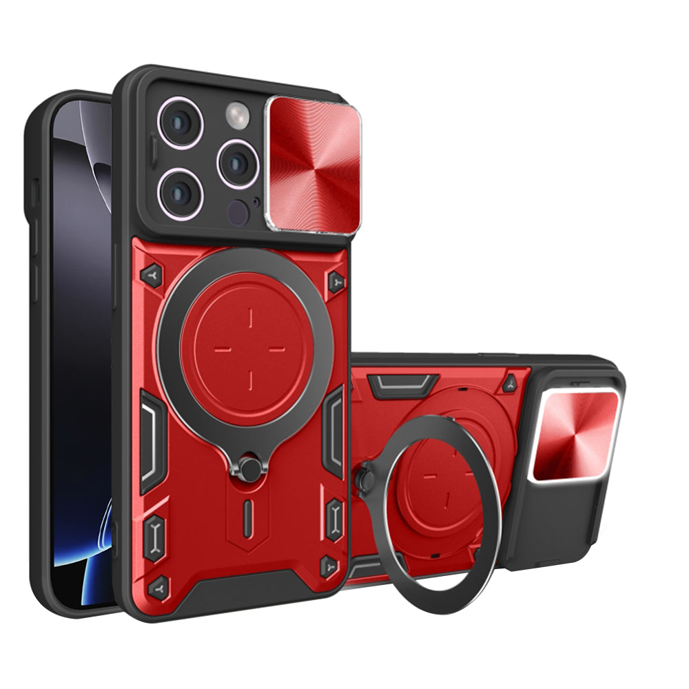 Coque pour Apple iPhone 16 Pro Max, Techsuit, CamGuard Pro, Rouge