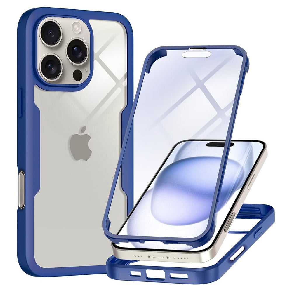 Coque pour Apple iPhone 16 Pro Max, Techsuit, ColorVerse 360, Bleue