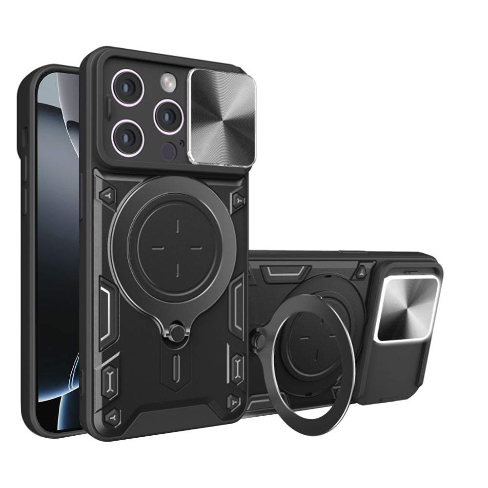 Coque pour Apple iPhone 16 Pro, Techsuit, CamGuard Pro, Noire