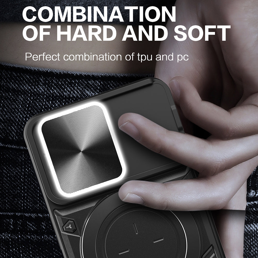 Coque pour Apple iPhone 16 Pro, Techsuit, CamGuard Pro, Noire