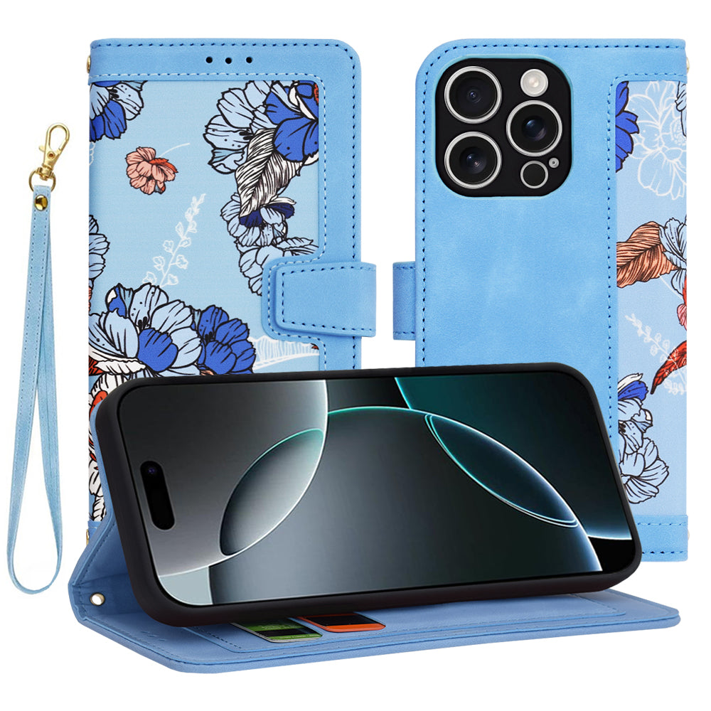 Coque pour Apple iPhone 16 Pro, Techsuit, FlipCraft, Bleu