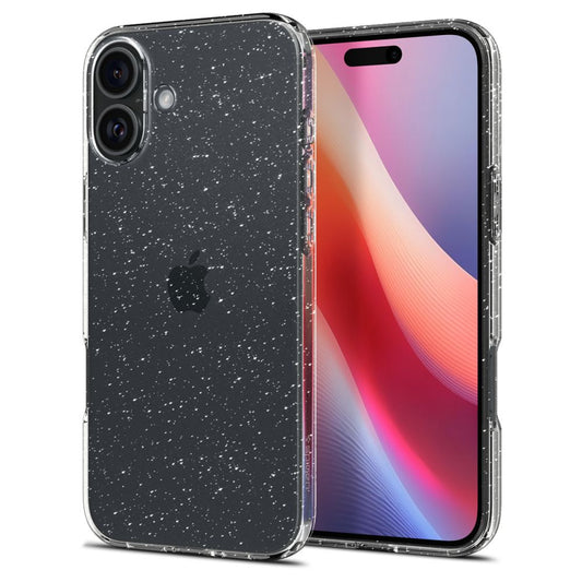 Coque pour Apple iPhone 16, Spigen, Liquid Crystal Glitter, Transparente ACS08192