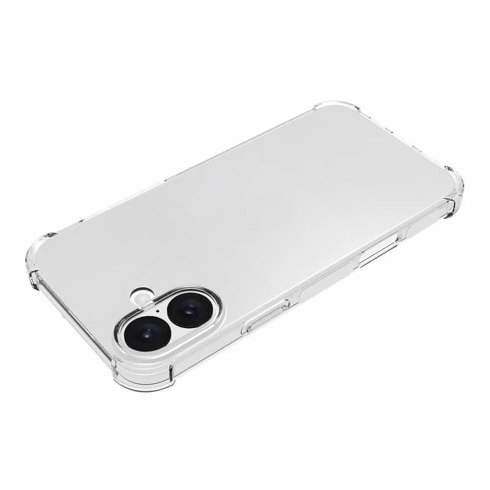 Coque pour Apple iPhone 16, Techsuit, Shockproof Clear (Grand Trou pour Objectif), Transparente