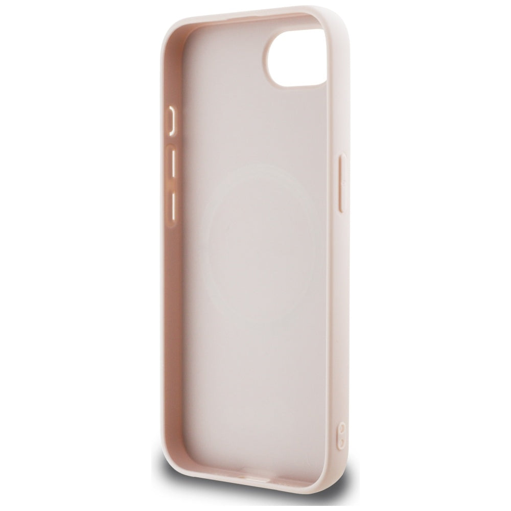 Étui pour Apple iPhone 17e / 16e, Guess, Logo Script 4G, Rose