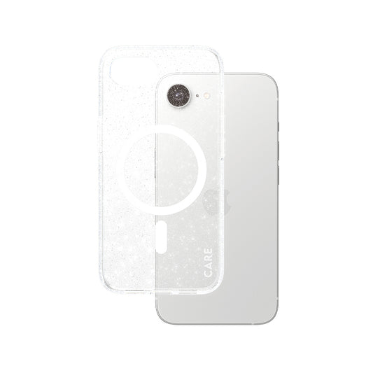 Étui pour Apple iPhone 16e, PanzerGlass, Care Urban Combat Star Lit, Transparent Blanc