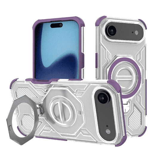 Étui pour Apple iPhone 17 Air, Techsuit, Carbon Shield Pro, Violet