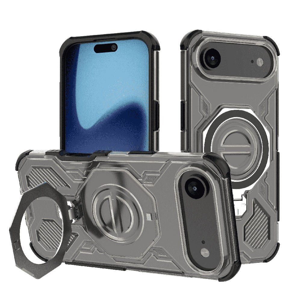 Coque pour Apple iPhone 17 Air, Techsuit, Carbon Shield Pro, Fumé