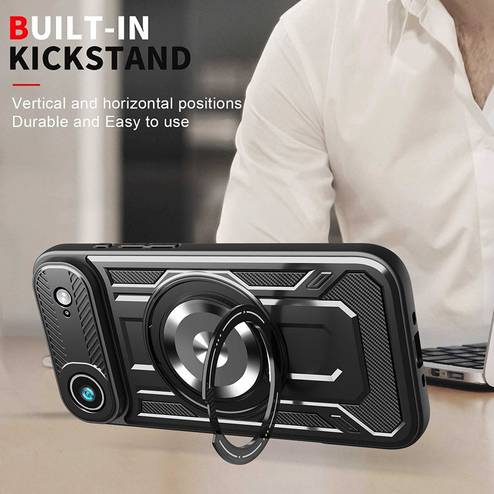 Étui pour Apple iPhone 17 Air, Techsuit, RuggedCam, Bleu