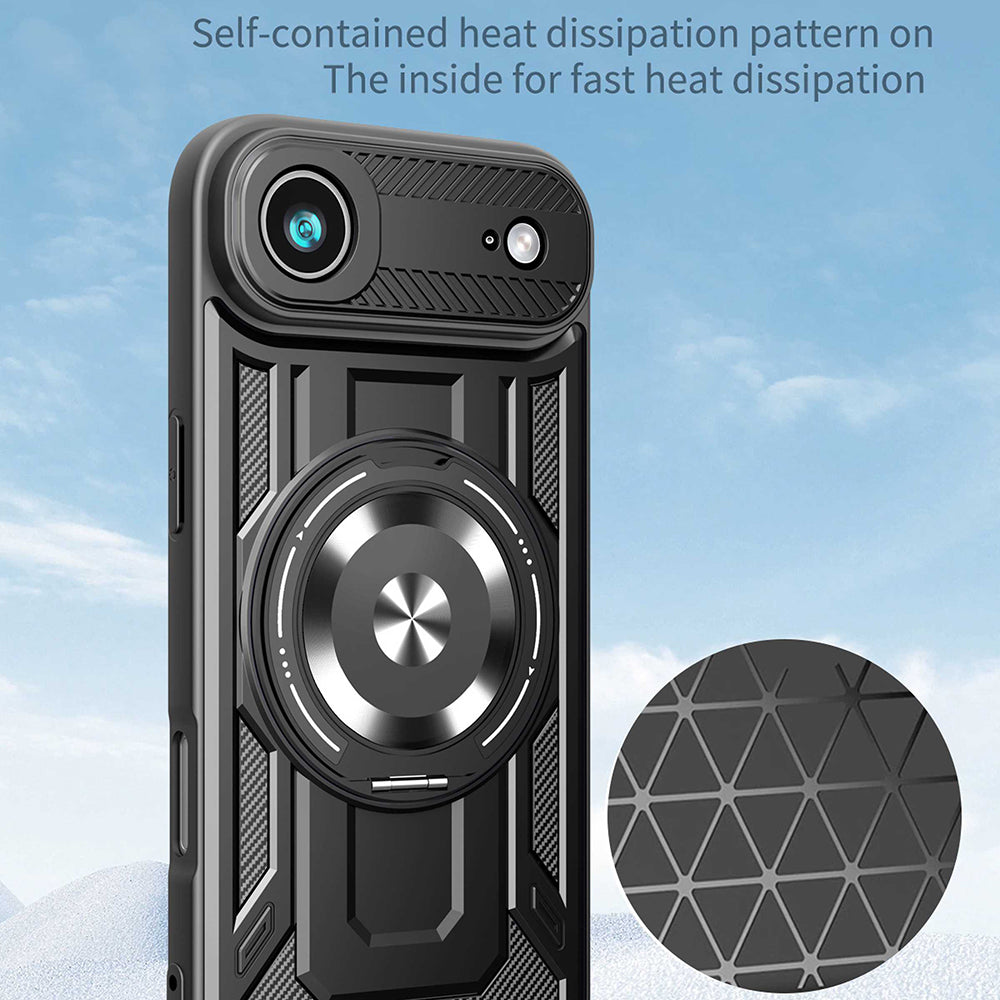 Étui pour Apple iPhone 17 Air, Techsuit, RuggedCam, Bleu