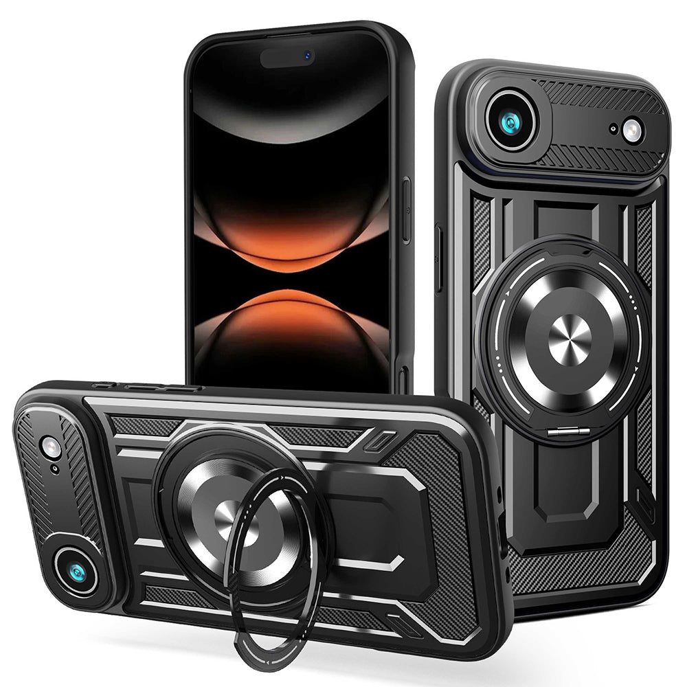Étui pour Apple iPhone 17 Air, Techsuit, RuggedCam, Noir