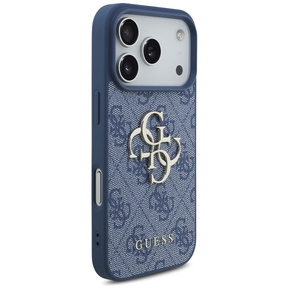 Étui pour Apple iPhone 17 Pro, Guess, 4G Big Logo, Bleu