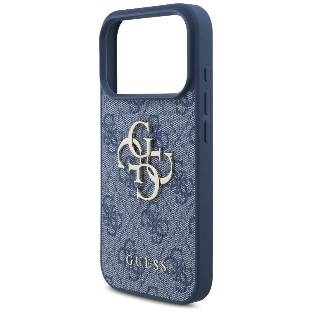 Étui pour Apple iPhone 17 Pro, Guess, 4G Big Logo, Bleu