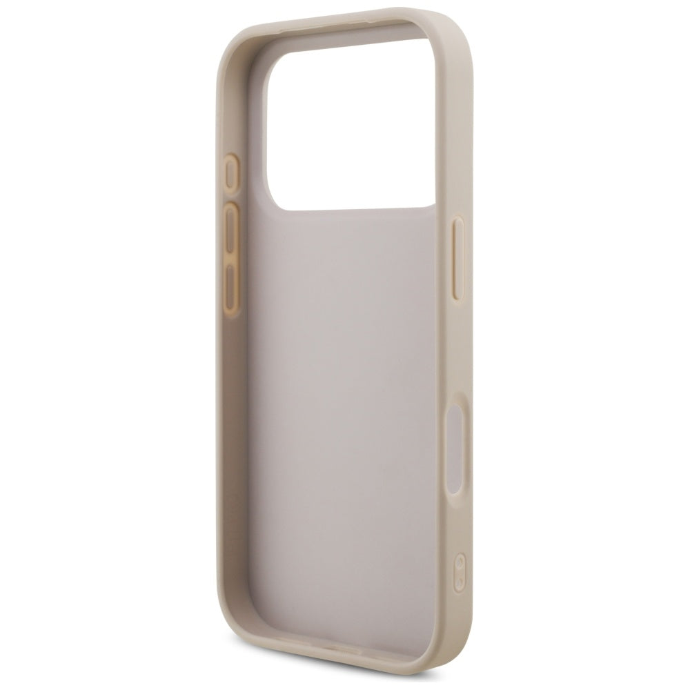 Étui pour Apple iPhone 17 Pro, Guess, 4G Classic Logo avec Sangle, Rose