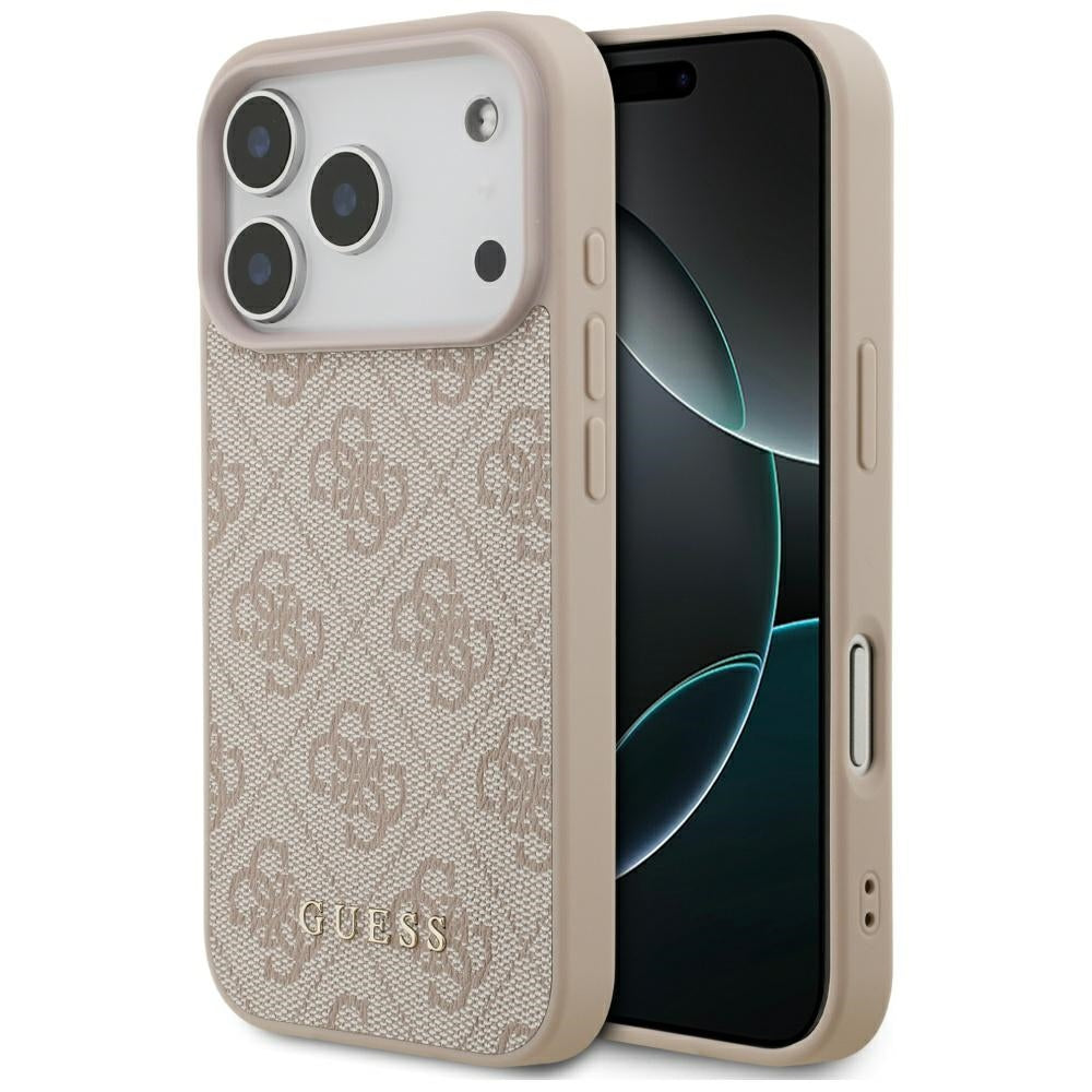 Étui pour Apple iPhone 17 Pro, Guess, 4G Classic, Rose