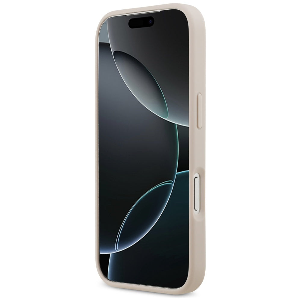 Étui pour Apple iPhone 17 Pro, Guess, 4G Double Card Triangle, Rose