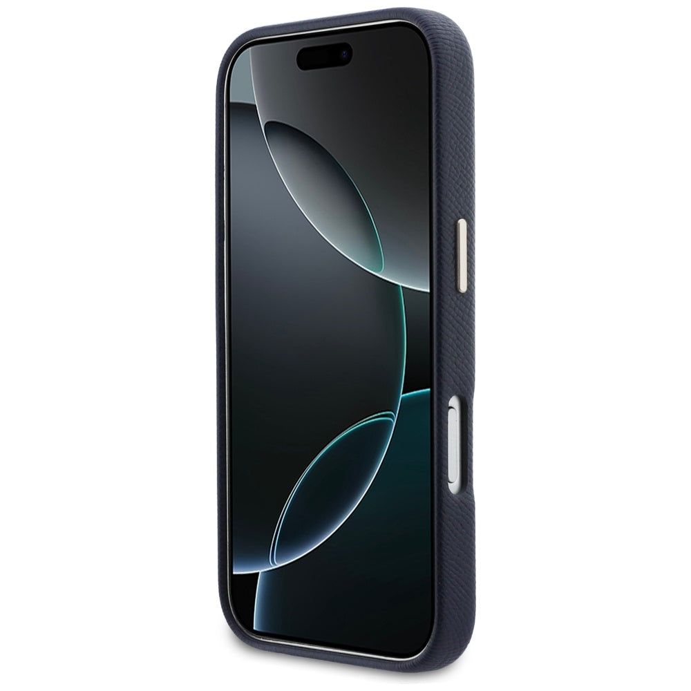 Étui pour Apple iPhone 17 Pro, Guess, Resin Logo, Bleu