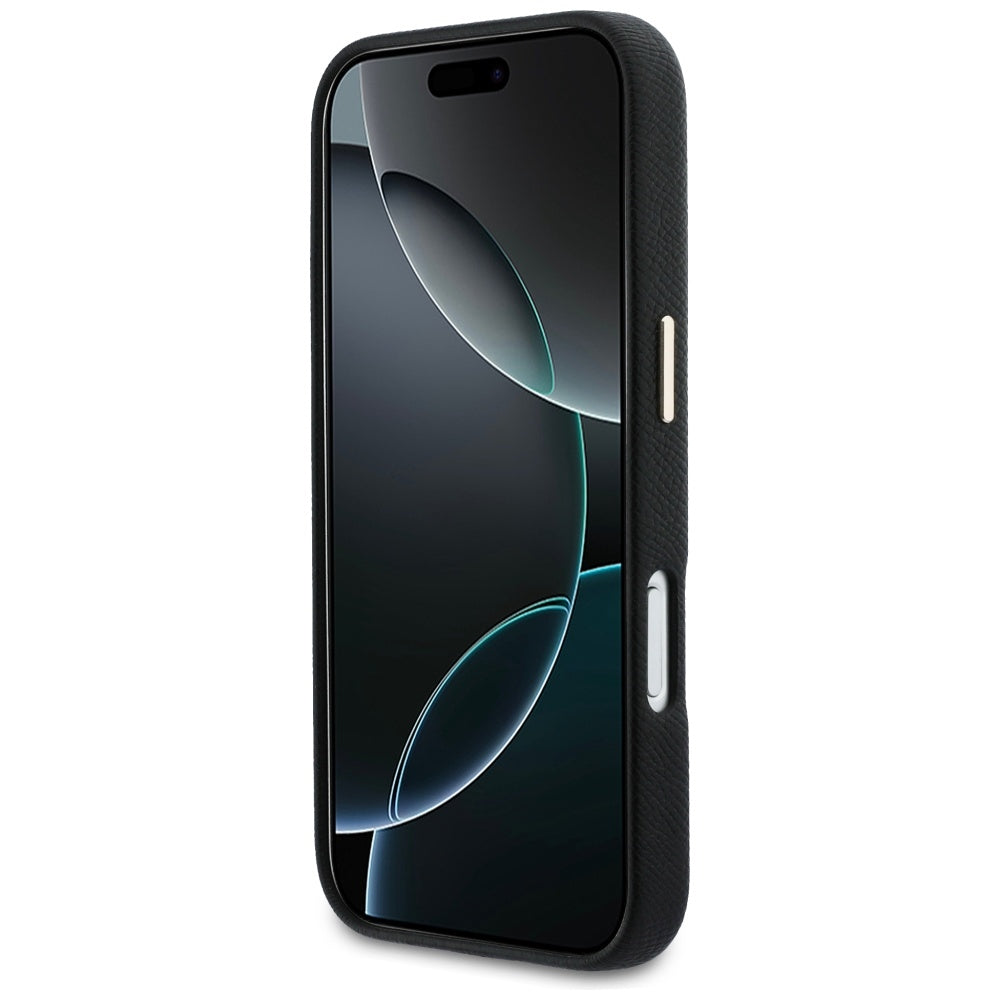 Housse pour Apple iPhone 17 Pro, Guess, Resin Logo, Noire