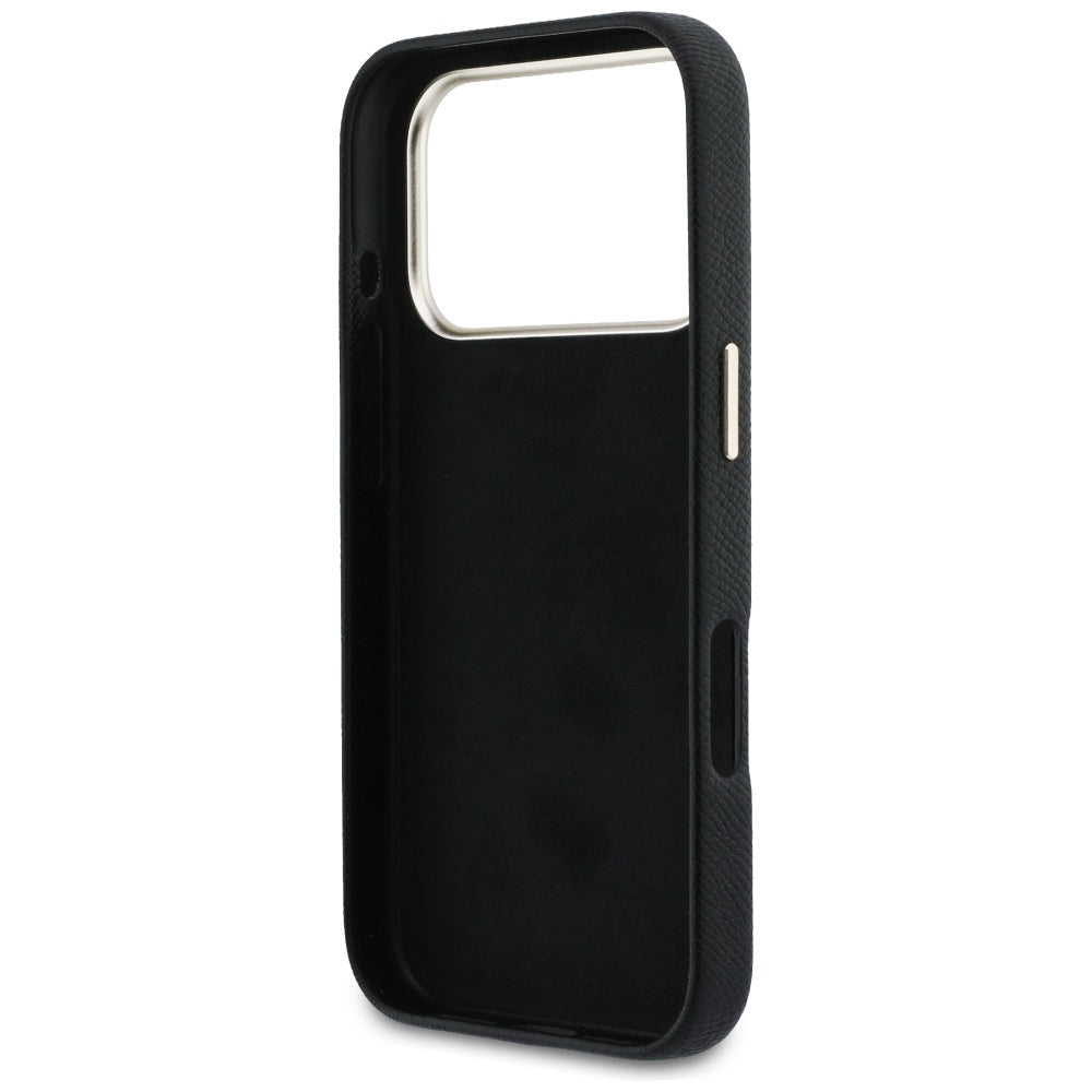 Housse pour Apple iPhone 17 Pro, Guess, Resin Logo, Noire
