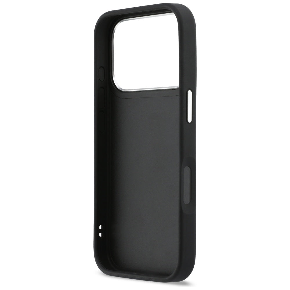 Étui pour Apple iPhone 17 Pro, Karl Lagerfeld, Impression Karl & Choupette avec poche, Noir